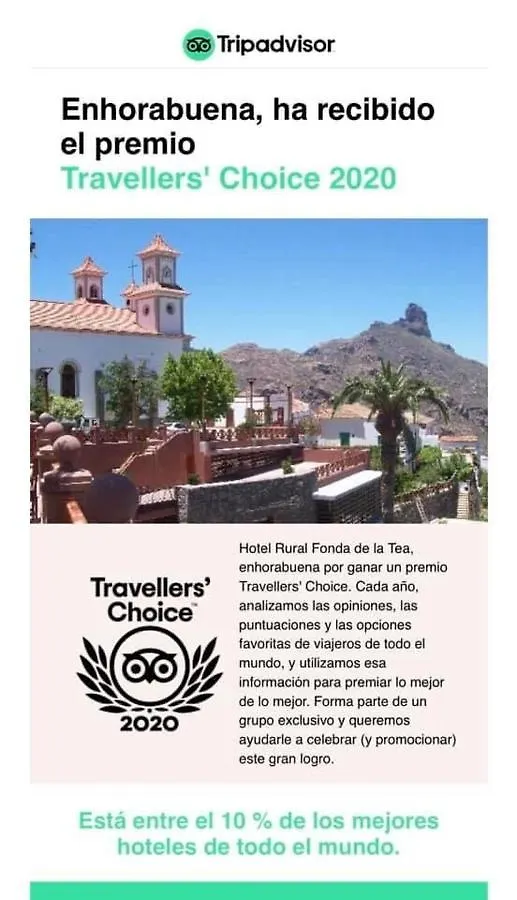 Hotel Rural Fonda De La Tea The Best Location And The Best Views Tejeda  Spain